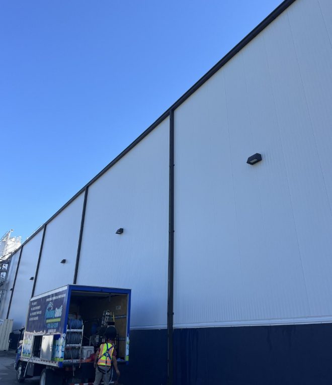 Commercial-grade equipment on site