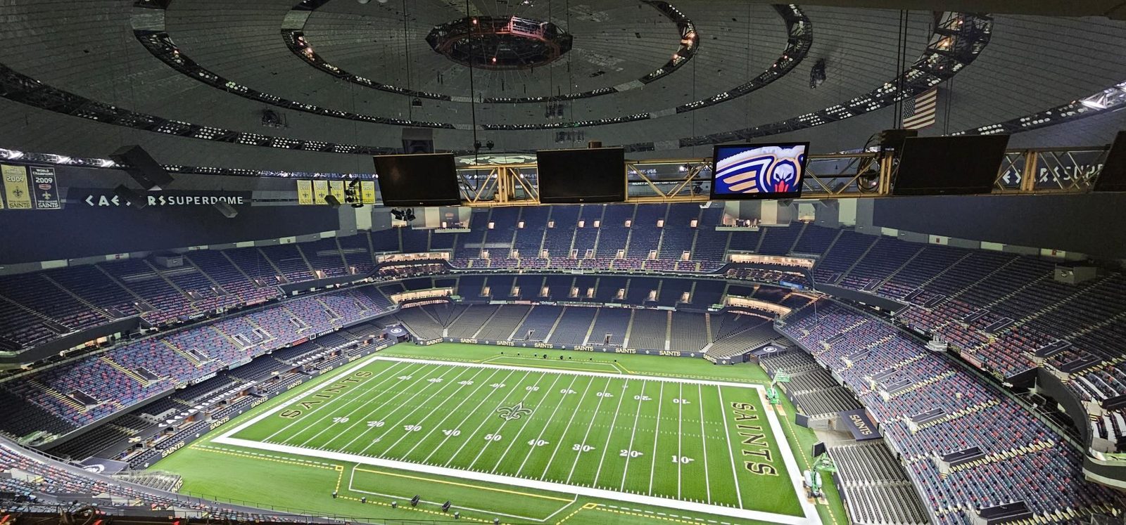 Rolling Suds trusted inside the Caesars Superdome